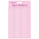 A Pack of White Lace Edging Strip Stickers, manufactured by Eleganza.