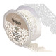 A Spool of White Guipure Satin Lace Ribbon, measuring approx. 32mm x 4.1m.