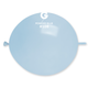 A bag of 13" Marshmallow Powder Blue G-Link Latex Balloons, manufactured by Gemar.
