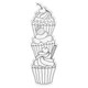 A Sweet Cupcakes Stamp & Die Set, manufactured by Crafter’s Companion.