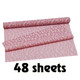 A Pink Mini Flower Tissue Paper Roll, measuring approx. 50cm x 75cm.