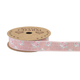 A reel of Pink Freya Floral Ribbon, measuring approx. 25mm x 10m.