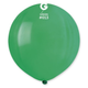 A pack of 25 19" Standard Winter Green Latex Balloons, manufactured by Gemar.