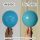 2" Standard Light Blue Gemar Entertainer Balloons (100)