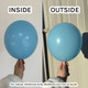 2" Standard Baby Blue Gemar Entertainer Balloons (100)