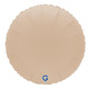 An Unpackaged 18 inch Soft Matte Cappuccino Round Foil Balloon, manufactured by Grabo.