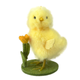 A Chick with Yellow Flower Decoration, measuring approx. 10.5cm.