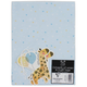 A pack of 2 sheets of Baby Boy Giraffe Gift Wrap with Tags, measuring approx. 50cm x 70cm.