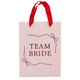 A set of 5 Team Bride Hen Party Bags, manufactured by Hootyballoo.