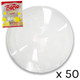 A pack of 50 18 Clear BoBo Bubble Balloons.