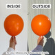 3ft Fashion Orange Sempertex Latex Balloons (2)