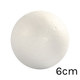 A pack of five Plain Polystyrene Balls, measuring approximately 6cm.
