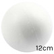 A pack of 25 Plain Polystyrene Balls, measuring approximately 12cm.