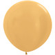 3ft Metallic Gold Sempertex Latex Balloons (2)