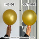 3ft Metallic Gold Sempertex Latex Balloons (2)