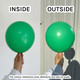 A pack of 50 360 Fashion Green Nozzle Up Entertainer Balloons, manufactured by Sempertex.