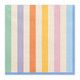 A pack of 20 Pastel Stripes Napkins, manufactured by Partydeco.