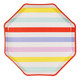 A pack of 6 Pastel Stripes Paper Plates, manufactured by Partydeco.