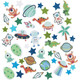 Star & Dino Foam Stickers (150)