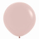 A pack of 3 24-inch Fashion Creamy Blush Latex Balloons, manufactured by Sempertex