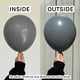 18" Fashion Urban Grey Sempertex Latex Balloons (25)