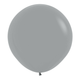 A pack of 3 24-inch Fashion Urban Grey Latex Balloons, manufactured by Sempertex