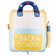 A 32 inch Back to School Backpack Foil Balloon, manufactured by PartyDeco.