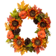 An Autumnal Sunflower Wreath, measuring approx. 46cm.