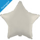 An 18 inch Matte Creamy Latte Star Foil Balloon.
