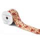 A Glitter Bows Burlap Wired Edge Ribbon, measuring approx. 63mm x 9.1m.