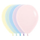 12" Pastel Matte Assorted Sempertex Latex Balloons (50)