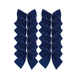 A pack of 12 6cm Navy Wired Bows.
