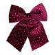 A 24cm burgundy diamante bow.