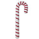 A 52cm red and white sparkle candy cane hanging decoration.