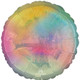 An 18" Pastel Stardust Ombre Round Foil Balloon, manufactured by Anagram.