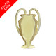 An unpackaged Gold Trophy Foil Balloon.