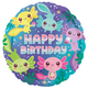 An 18 inch Happy Birthday Axolotl Foil Balloon, manufactured by Anagram.