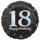 An 18 inch Sparkling 18th Birthday Foil Balloon, manufactured by Anagram.