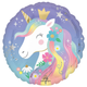 An 18 inch Whimsical Unicorn Foil Balloon, manufactured by Anagram.