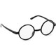 A pair of black round wizard glasses, manufactured by PartyDeco.