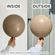 6" Standard Hazelnut Kalisan K-Link Latex Balloons (50)