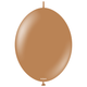 A pack of 50 12" Standard Caramel K-Link Latex Balloons, manufactured by Kalisan.