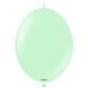 A pack of 50 12" Macaron Green K-Link Latex Balloons, manufactured by Kalisan.