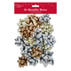A pack of 16 Gold & Silver Metallic Gift Bows.