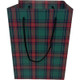 A Green Tartan Flower Bag.