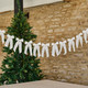 A White Velvet Bow Garland.