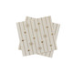 A pack of 16 White & Gold Star & Stripe Paper Napkins.