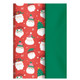 A pack Christmas Funky Santa Assorted Tissue Paper, containing 8 sheets.