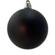 A 15cm black large matte bauble.