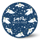 A 12 inch The Snowman Printed Cake Board.